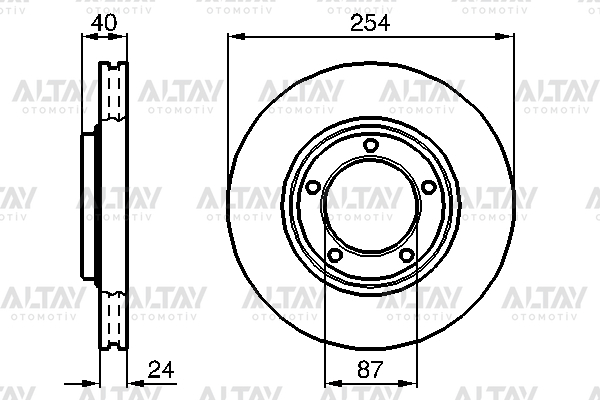 Hyundai Starex Ön Fren Dıskı OEM 58129-4A000 Hyundai Starex Ön Fren Dıskı OEM 58129-4A000